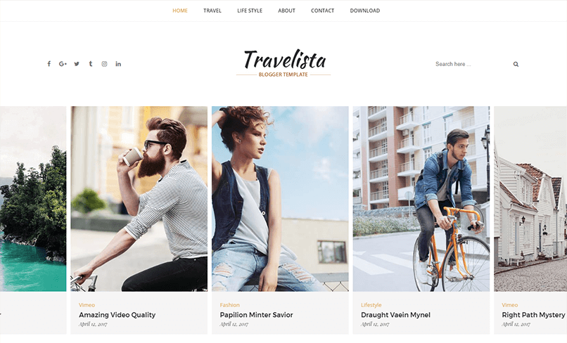 Travelista A Responsive Travel Blogger Template